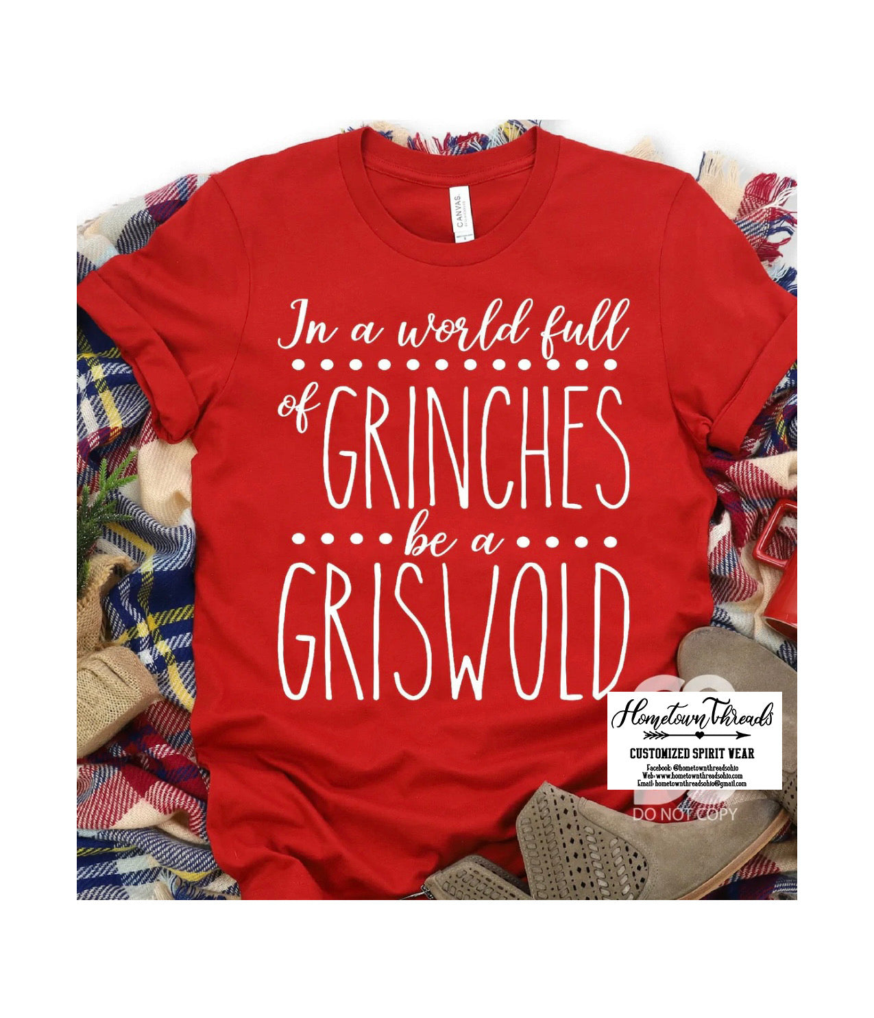 Adult In a World Full of Grinches Be a Griswold Christmas Bella Canvas T-shirt Adult In a World Full of Grinches Be a Griswold Christmas Bella Canvas T-shirt