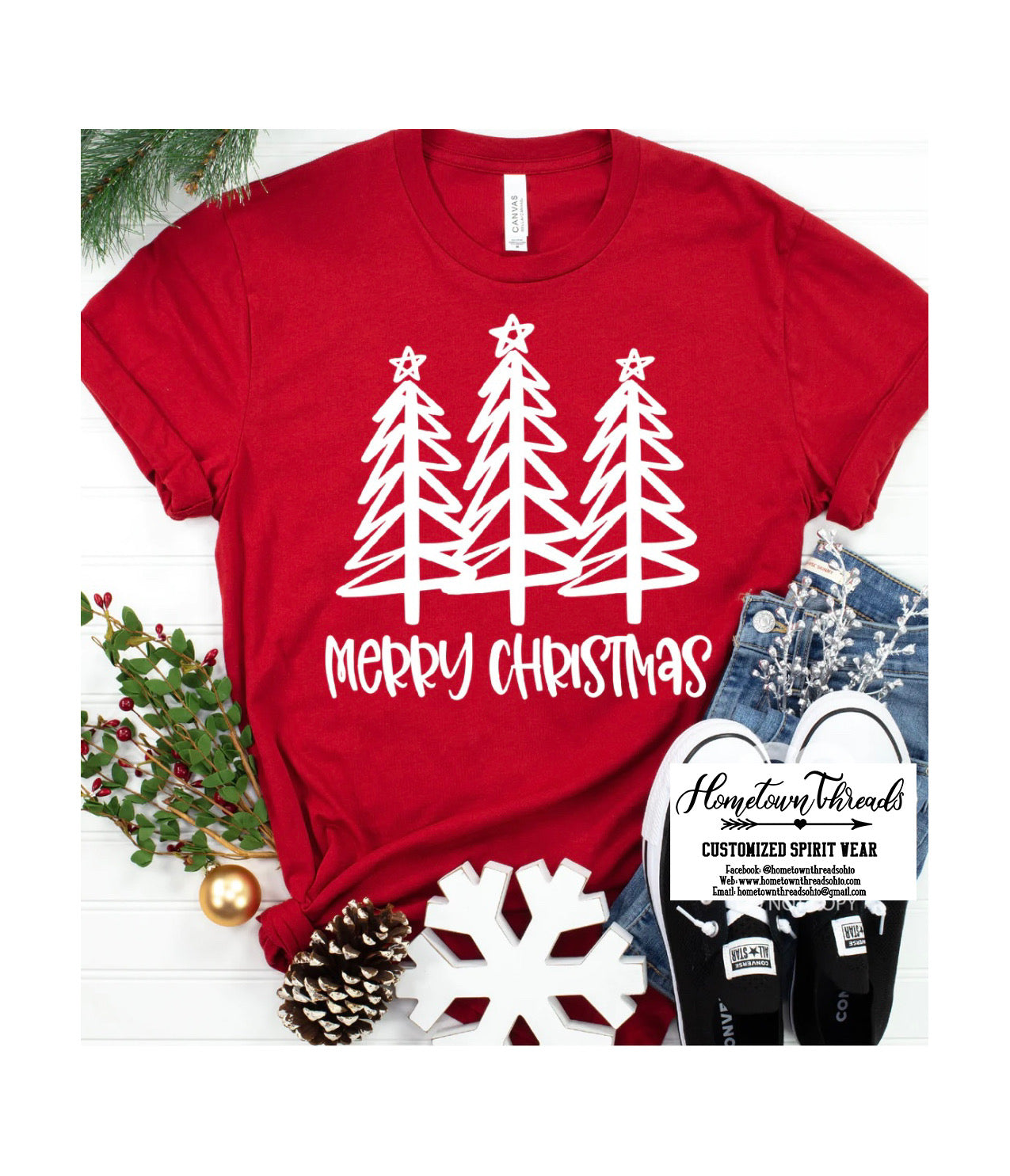 Adult Merry Christmas Bella Canvas T-shirt Adult Merry Christmas Bella Canvas T-shirt