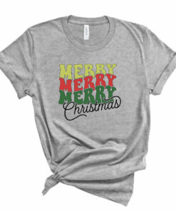 Adult Merry Merry Christmas Bella Canvas T-shirt Adult Merry Merry Christmas Bella Canvas T-shirt