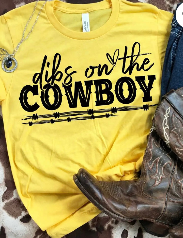 Dibs on the Cowboy Bella Canvas T-shirt Dibs on the Cowboy Bella Canvas T-shirt