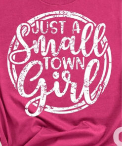 Distressed Just a Small Town Girl Racerback Bella Canvas Tank Distressed Just a Small Town Girl Racerback Bella Canvas Tank