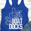 Flip Flops & Boat Docks Racerback Bella Canvas Tank