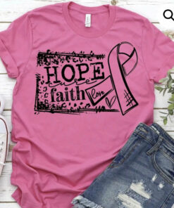 Hope Cure Faith Love Bella Canvas T-shirt Hope Cure Faith Love Bella Canvas T-shirt