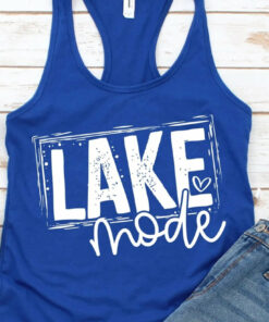 Lake Mode Racerback Bella Canvas Tank Lake Mode Racerback Bella Canvas Tank