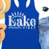 Lake Vibes Racerback Bella Canvas Tank