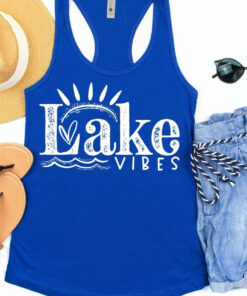 Lake Vibes Racerback Bella Canvas Tank Lake Vibes Racerback Bella Canvas Tank