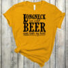 Long Neck Ice Cold Beer Never Broke My Heart Bella Canvas T-shirt