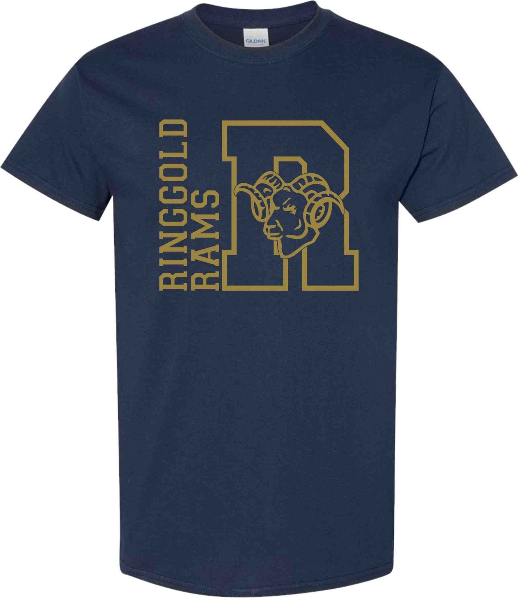 Ringgold Rams Block Square T-Shirt Ringgold Rams Block Square T-Shirt