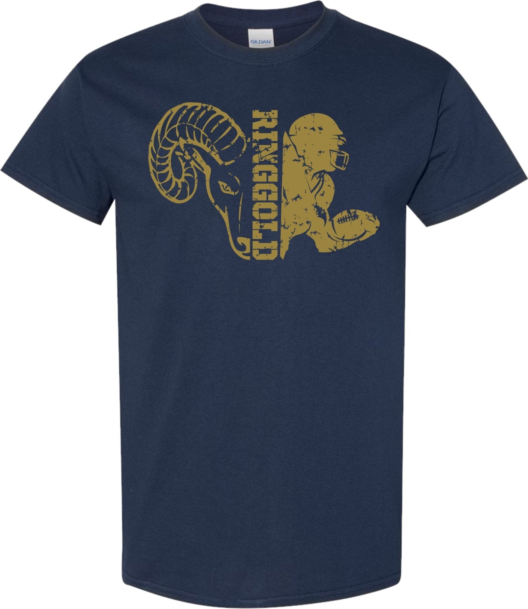 Ringgold Rams Split Football T-Shirt Ringgold Rams Split Football T-Shirt