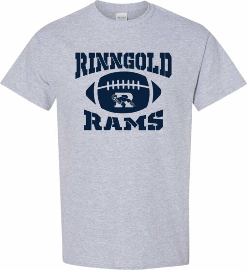 Ringgold Rams Squeeze Football T-Shirt