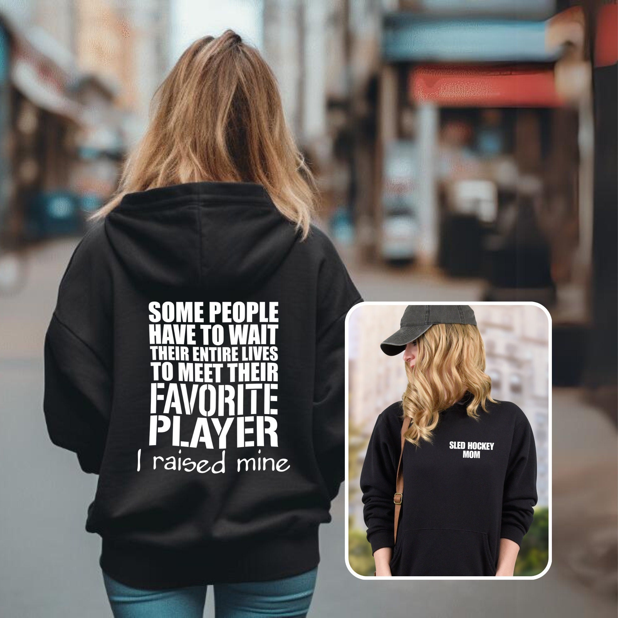 Sled Hockey Mom hoodie, Sled hockey goalie mom sweatshirt, Sled hockey mom shirt, Meet my Favorite Player, I raised mine, Pull Over, Hoodie Sled Hockey Mom hoodie, Sled hockey goalie mom sweatshirt, Sled hockey mom shirt, Meet my Favorite Player, I raised mine, Pull Over, Hoodie