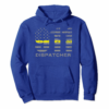 911 Dispatcher Thin Gold Line Flag Hoodie