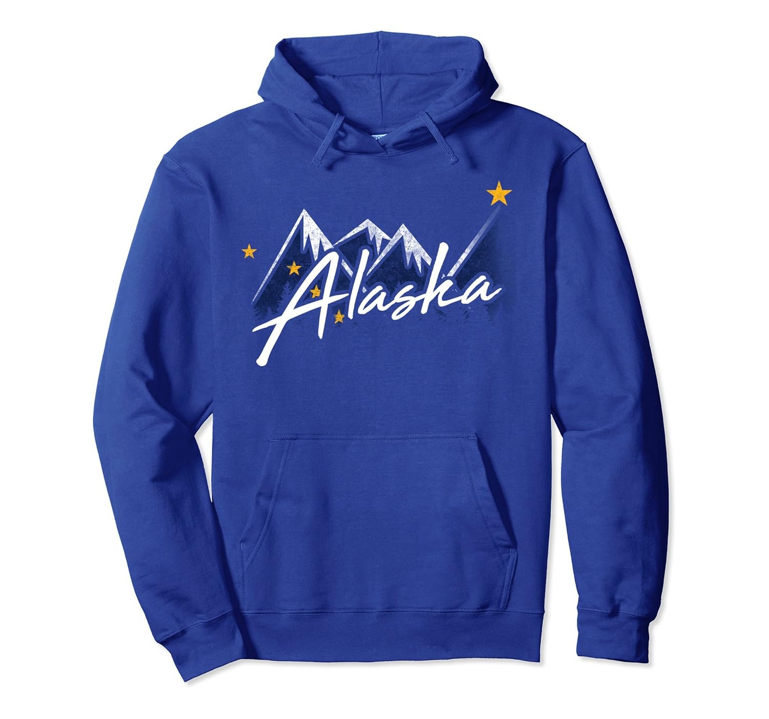 Alaska Flag Mountains Hoodie Distressed State Souvenir Gift Alaska Flag Mountains Hoodie Distressed State Souvenir Gift