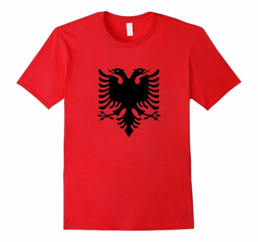 Albania Flag Double Headed Eagle Albanian Pride T Shirt