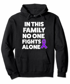 Alzheimers Disease Hoodie Sweater Family Support Purple Alzheimers Disease Hoodie Sweater Family Support Purple
