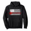 American Flag Fire Fighter Hoodie Red Axe Gifts For Fireman