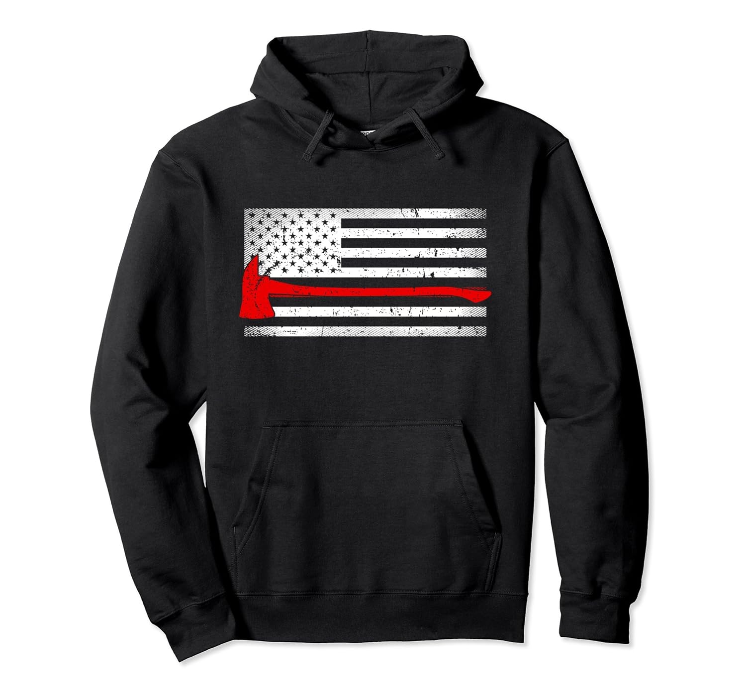 American Flag Fire Fighter Hoodie Red Axe Gifts For Fireman American Flag Fire Fighter Hoodie Red Axe Gifts For Fireman
