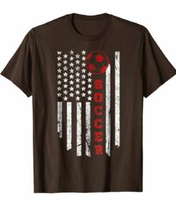 American Flag For Soccer Ball American T Shirt American Flag For Soccer Ball American T Shirt