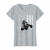 American Flag Graphic Atvquad Motocross T Shirt