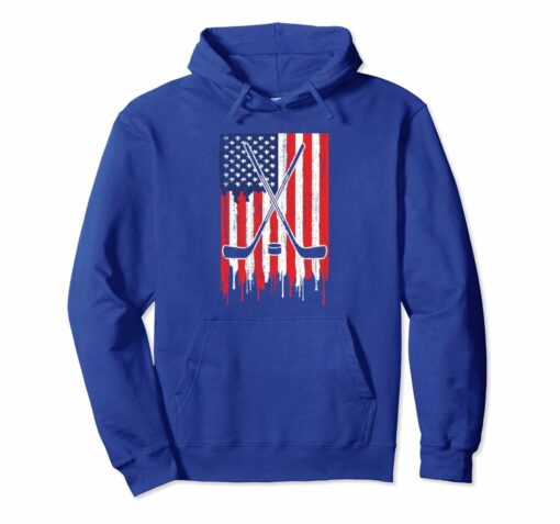 American Flag Ice Hockey Hoodie