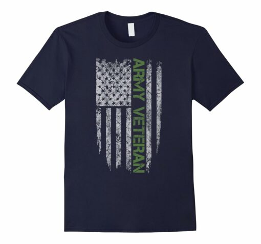 American Flag T Shirt Veterans Soldier