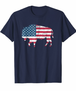 American Flag Usa Buffalo Patriotic Bison Shirt American Flag Usa Buffalo Patriotic Bison Shirt