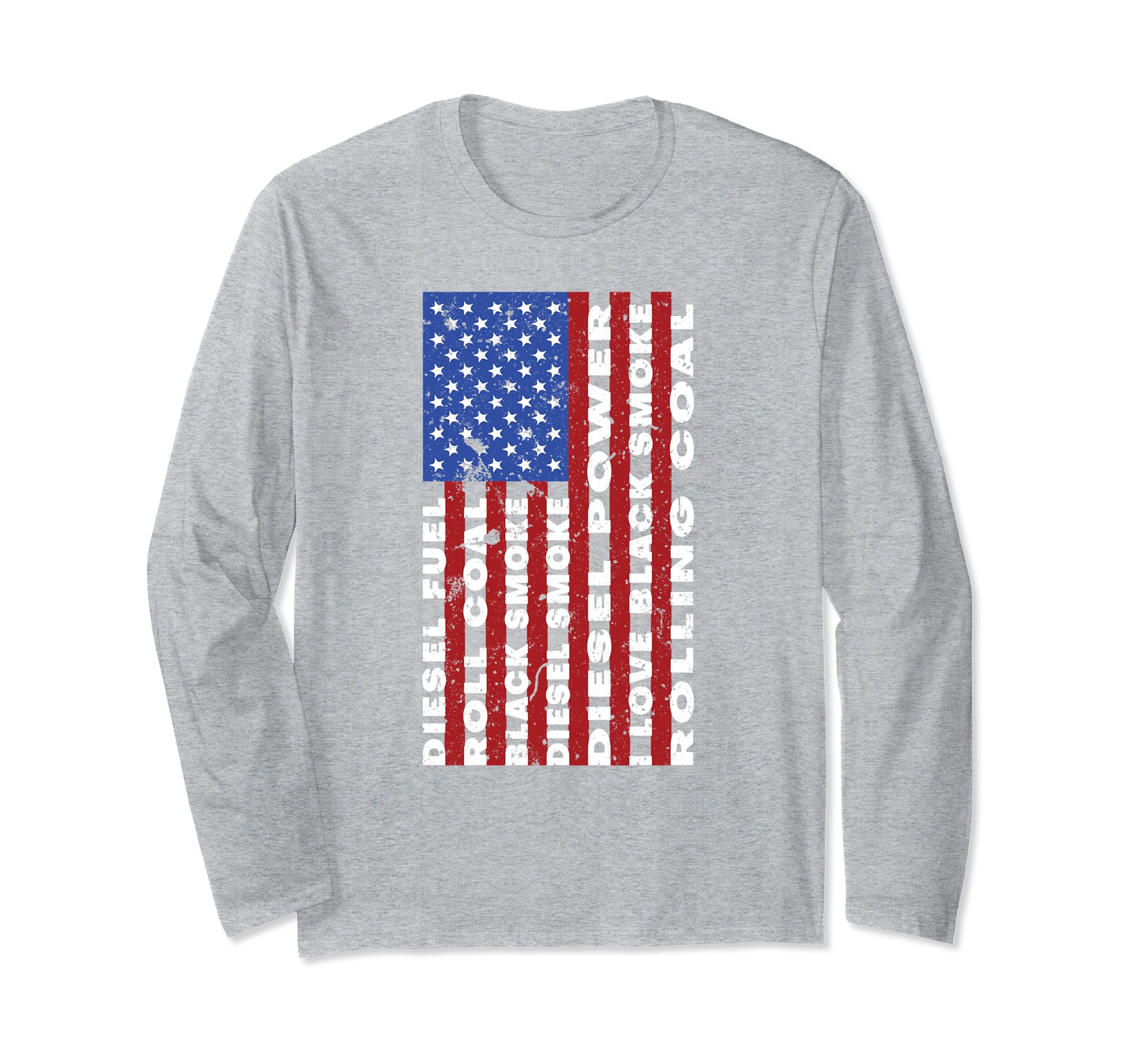 American Flag Usa Roll Coal Truck Long Sleeve Diesel Power American Flag Usa Roll Coal Truck Long Sleeve Diesel Power