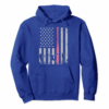 American Flag Vintage Softball Hoodie