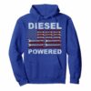 American Flag Wrench Diesel Powered Hoodie Sweatshirt