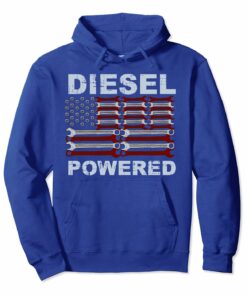 American Flag Wrench Diesel Powered Hoodie Sweatshirt American Flag Wrench Diesel Powered Hoodie Sweatshirt