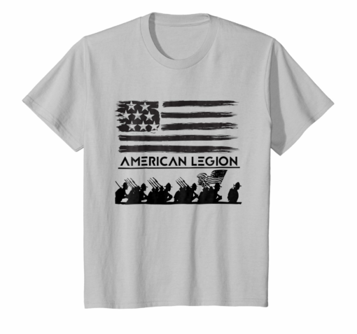 American Legion Members Tshirt American Flag Military Vetran