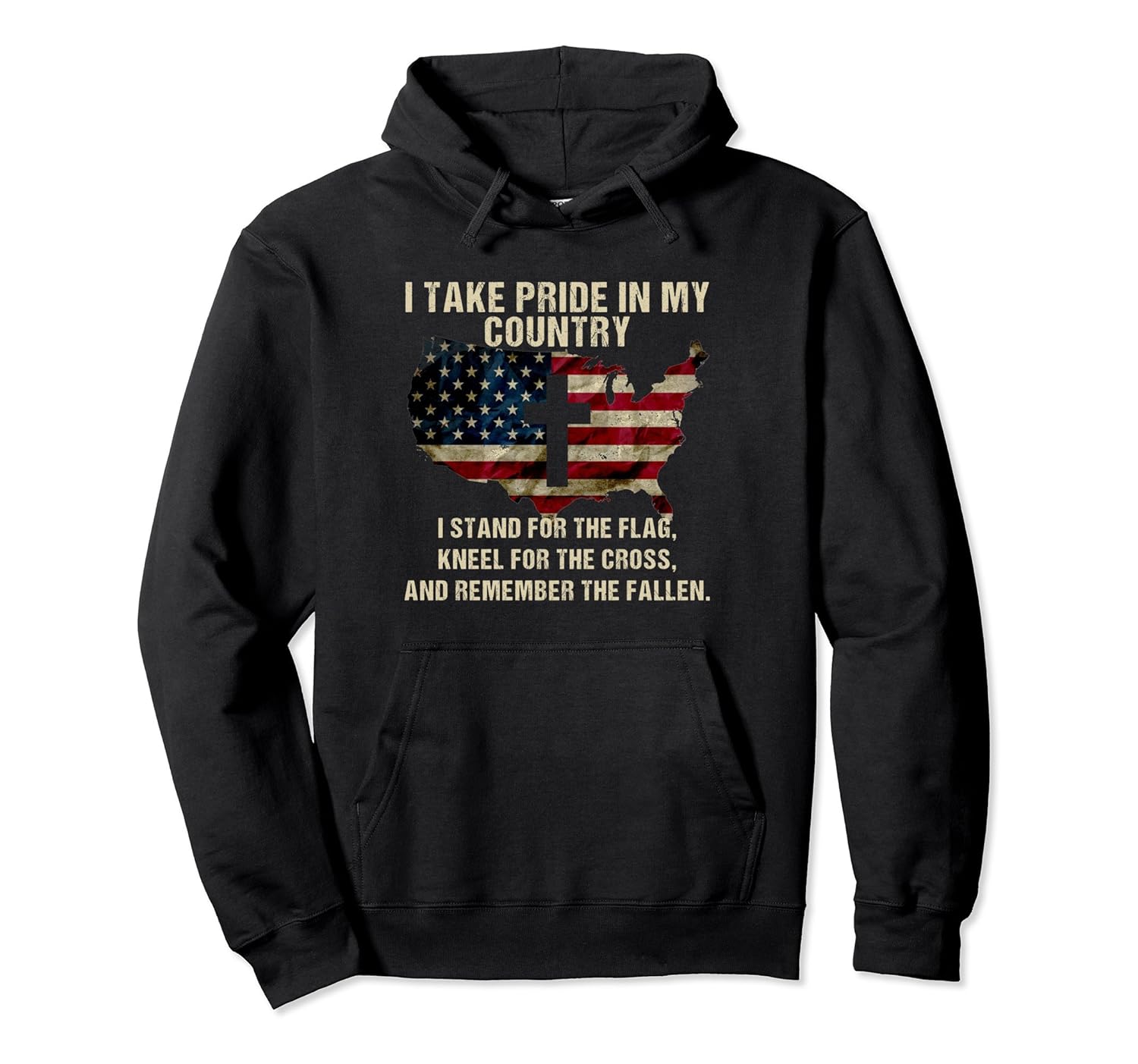 American Pride Patriotic American Flag Pullover Hoodie American Pride Patriotic American Flag Pullover Hoodie