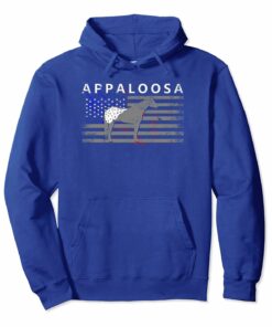 Appaloosa Horse Hoodie With American Flag Appaloosa Horse Hoodie With American Flag