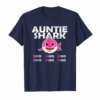 Auntie Shark T Shirt Doo Doo Doo Family Gift T Shirt