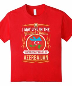 Azerbaijan United States T Shirt Black Azerbaijan United States T Shirt Black