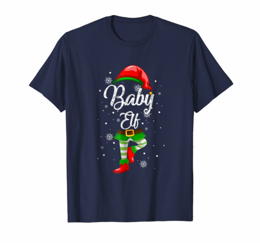 Baby Elf Matching Family Christmas T Shirt Pajamas Elves