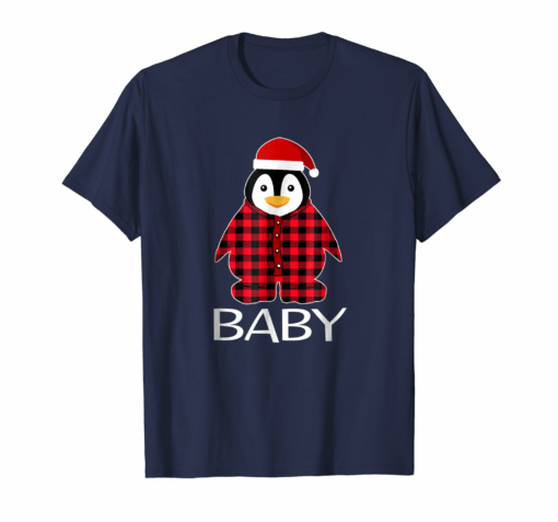 Baby Penguin Pajamas Ugly Family Christmas Season Tshirt
