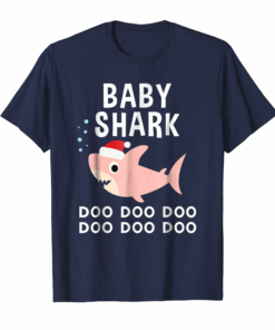 Baby Shark Doo Doo Christmas Shirt For Family Pajamas Baby Shark Doo Doo Christmas Shirt For Family Pajamas
