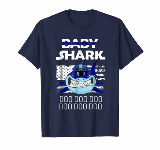 Baby Shark Police American Flag Doo Doo Doo Shirt