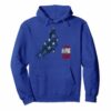 Barrel Racing Hoodie Distressed American Flag Horse Hoodie
