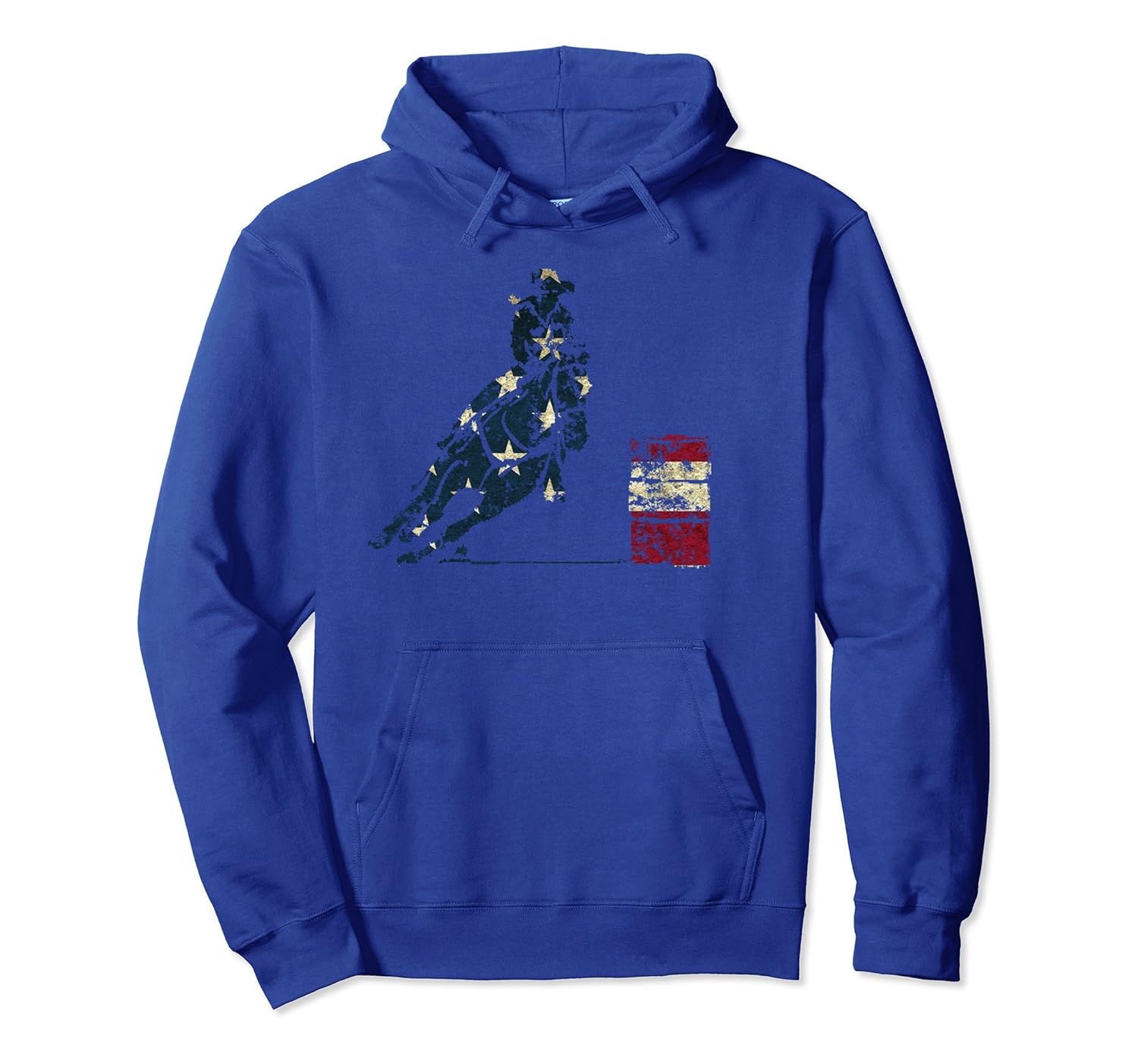 Barrel Racing Hoodie Distressed American Flag Horse Hoodie Barrel Racing Hoodie Distressed American Flag Horse Hoodie