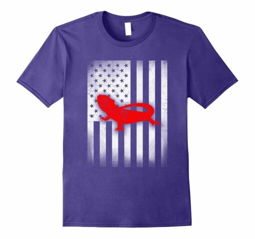 Bearded Dragon Shirt Us Flag