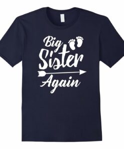 Big Sister Again Tshirt New Baby Family Pregnant Mom Shirt Big Sister Again Tshirt New Baby Family Pregnant Mom Shirt