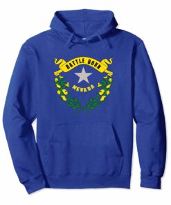 Blue Vintage Nevada Flag Sweatshirt Retro State Hoodie Us Nv Blue Vintage Nevada Flag Sweatshirt Retro State Hoodie Us Nv