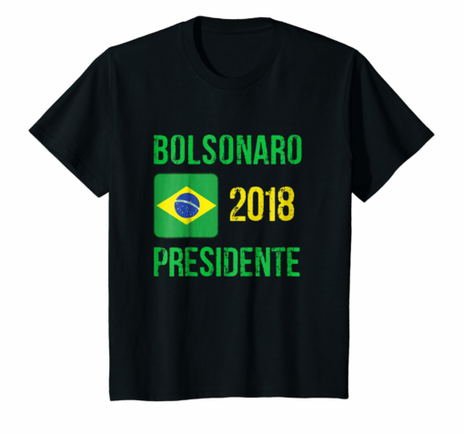 Bolsonaro Presidente Do Brazil Flag Bolsomito 2018 T Shirt