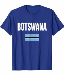 Botswana Flag T Shirt Botswana Flag T Shirt