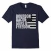 Bourbon Bacon Freedom T Shirt Heather