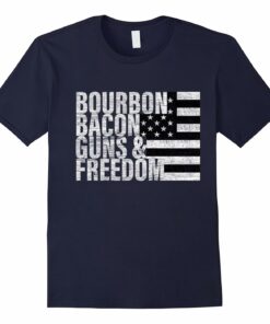 Bourbon Bacon Freedom T Shirt Heather Bourbon Bacon Freedom T Shirt Heather