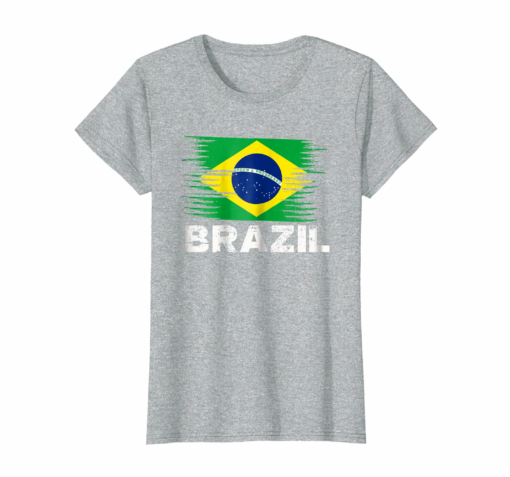 Brazil Brazilian Flag Shirt Sports Soccer Football Gift