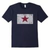 California Red Lone Star Flag 1836 The Golden State T Shirt